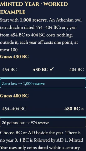 Worked example for Coin Arena