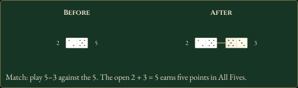 Worked example for Dominoes