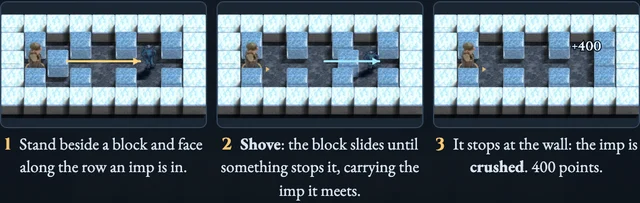 Worked example for Frostpush