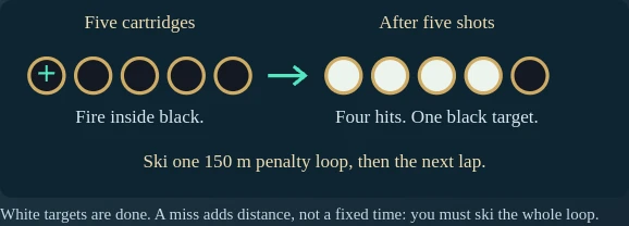 Worked visual example for Gnome Biathlon