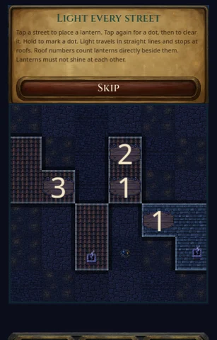 Worked example for Lanternward