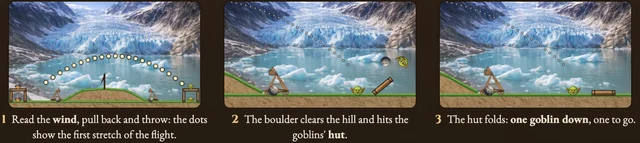 Worked visual example for Siege Duel