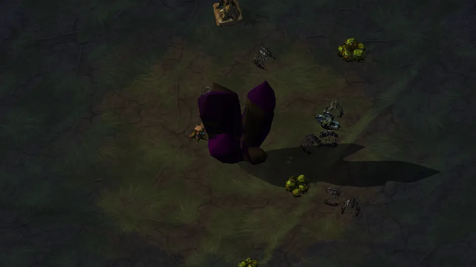 The elementals lair model standing on dark fen