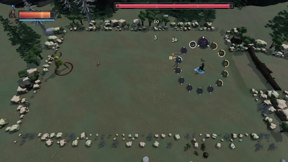 The Plaguebringer fighting The mound-head alone