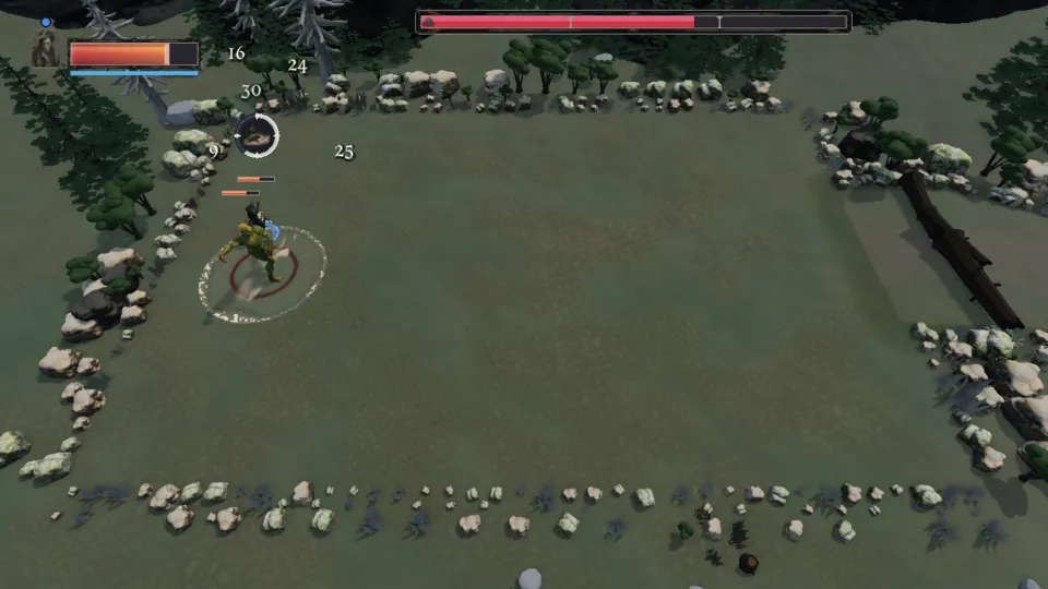 The Plaguebringer fighting The mound-head