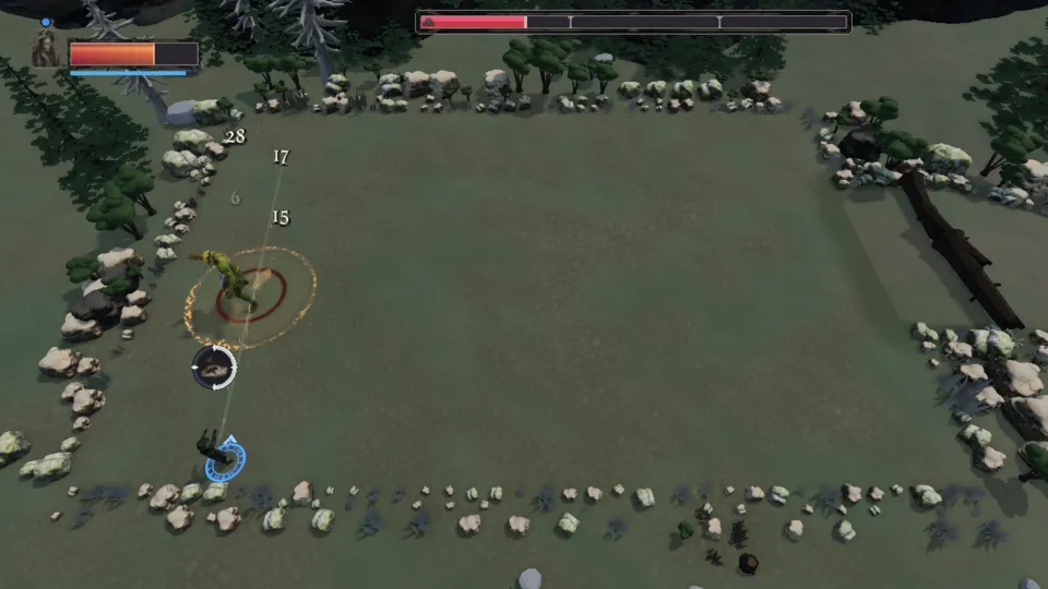 The Plaguebringer fighting The mound-head alone