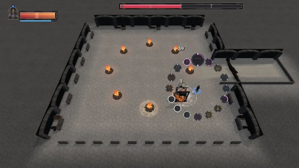 The Arcanist fighting The instrument