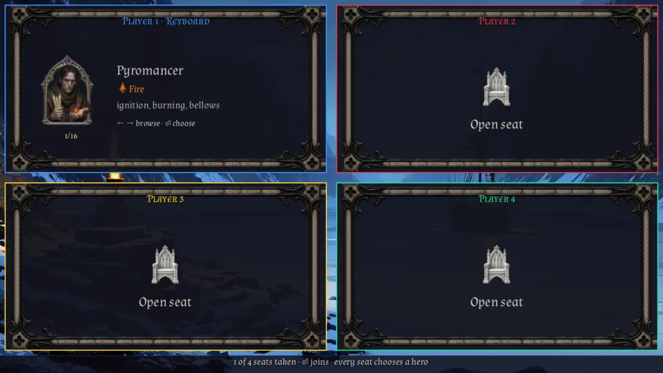 Choosing a hero