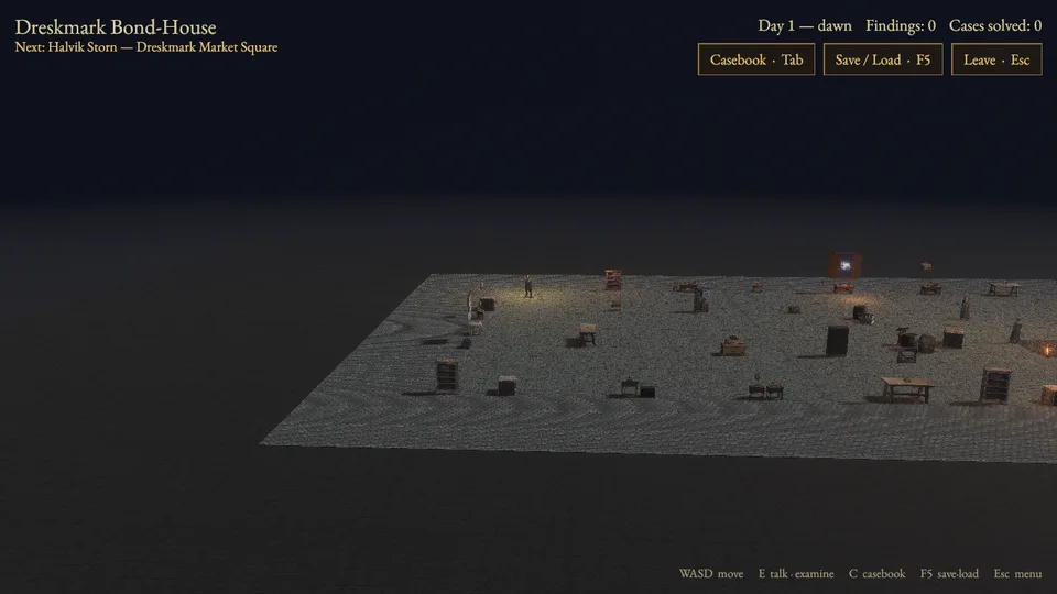 Dreskmark Bond-House in the game's 3D view