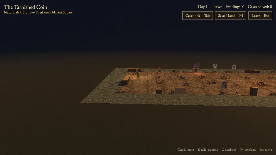 The Tarnished Coin in the game's 3D view