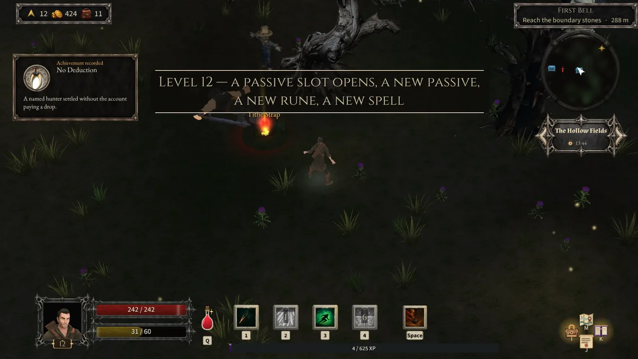 No Deduction recorded when the Ledger Pack Leader dies, and level 12 reached