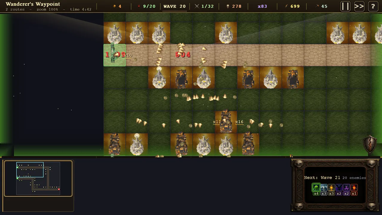 Wave 20, the wave stealthed enemies first appear