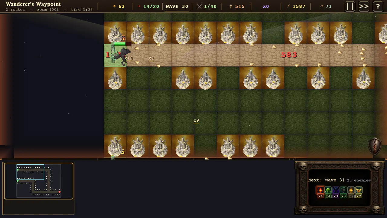 Wave 30 with dozens of Radiance towers and no other school