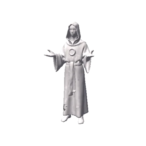 The Chronomancy enemy model as the game renders it