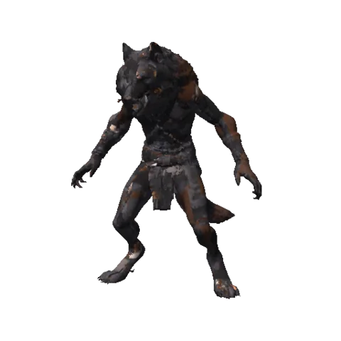 The Beastmastery enemy model as the game renders it