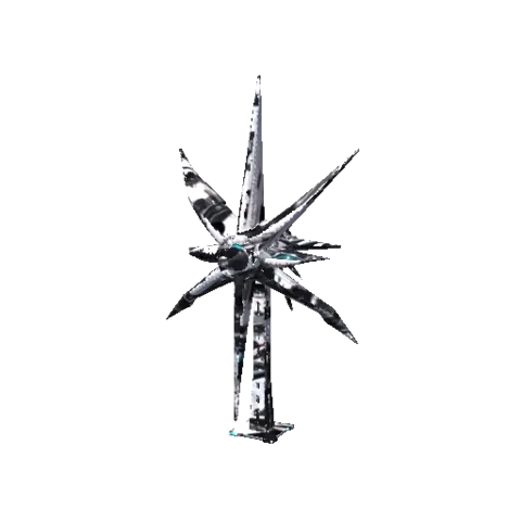 The Shrike tower model as the game renders it