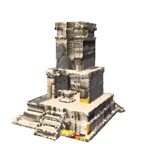 The Golem tower model as the game renders it