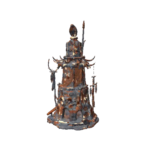 The Beastcaller tower model as the game renders it