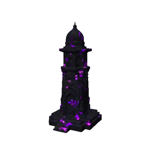 The Umbral tower model as the game renders it
