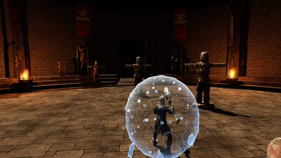 Frost Shell cast at the training dummies in the Proving Ring