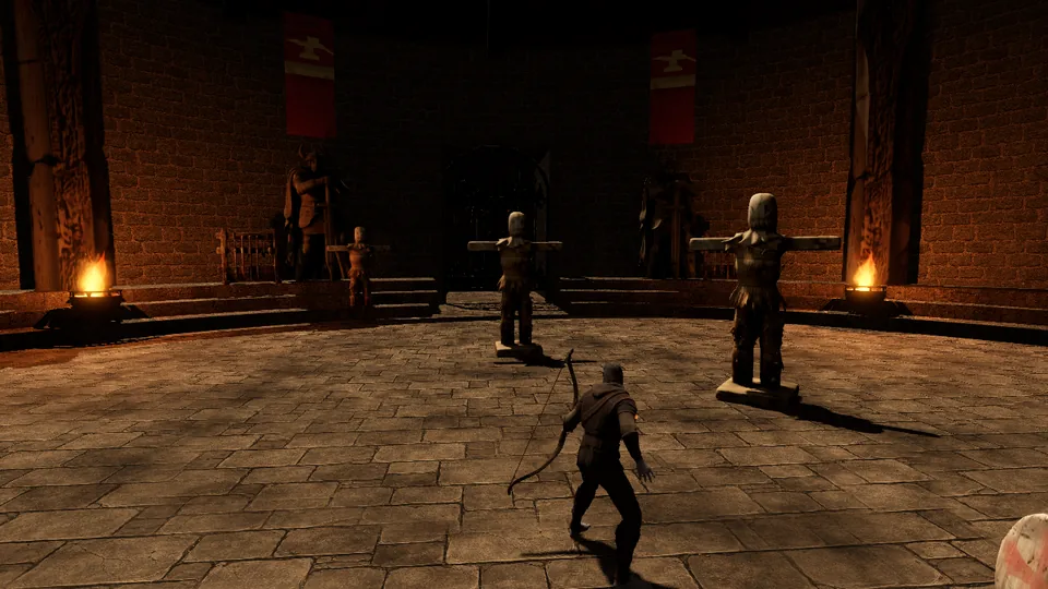 Disengage cast at the training dummies in the Proving Ring