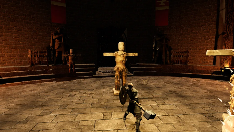 Iron Oath cast at the training dummies in the Proving Ring
