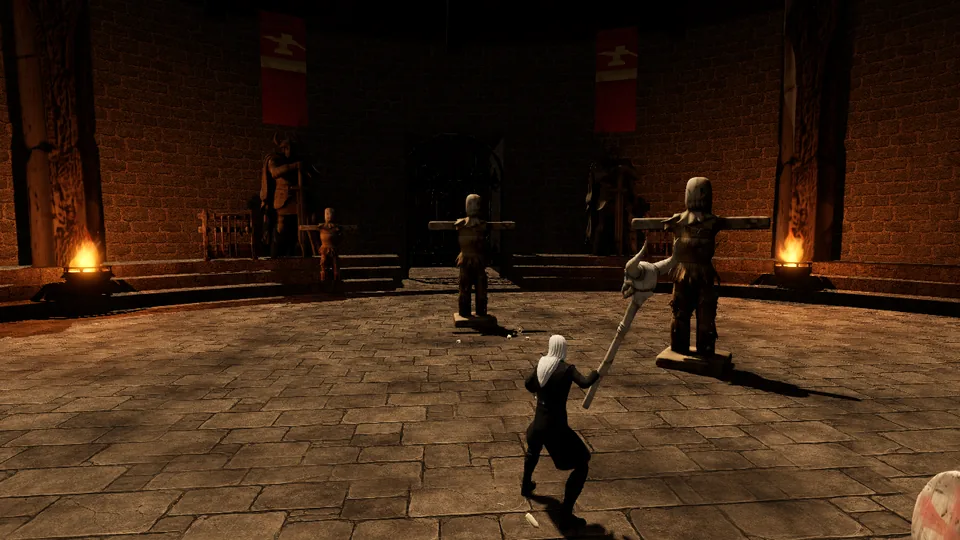 Bone Spear cast at the training dummies in the Proving Ring