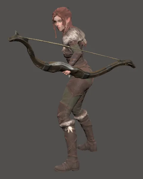 The Beastmaster (female) model in the game