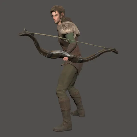 The Beastmaster (male) model in the game