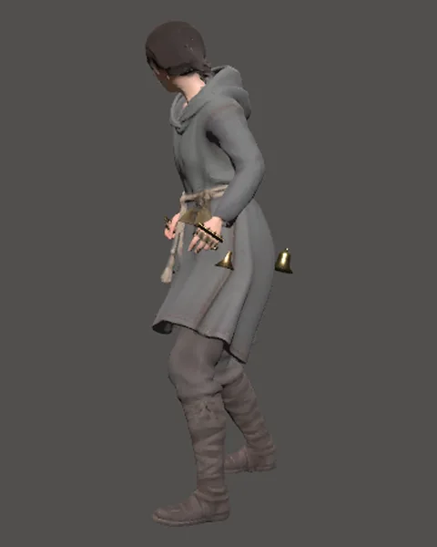 The Bellringer (female) model in the game
