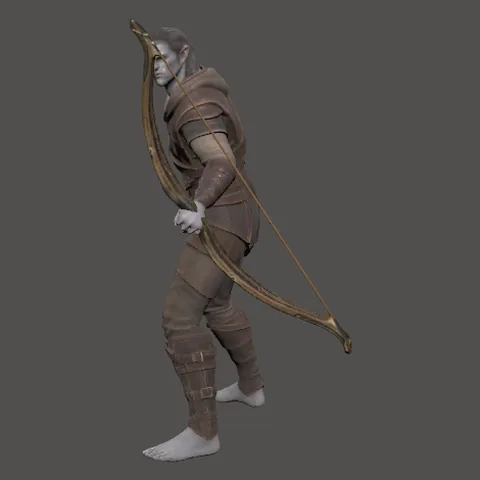 The Hunter (male) model in the game