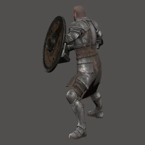 The Ironsworn (male) model in the game
