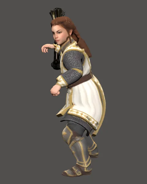 The Lightbringer (female) model in the game