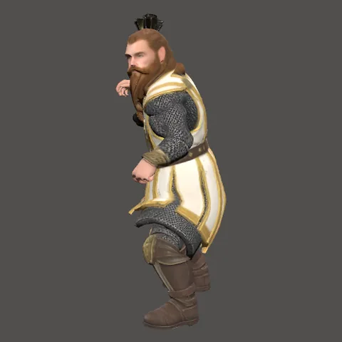 The Lightbringer (male) model in the game