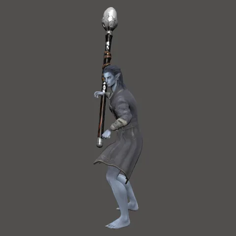 The Stormcaller (male) model in the game