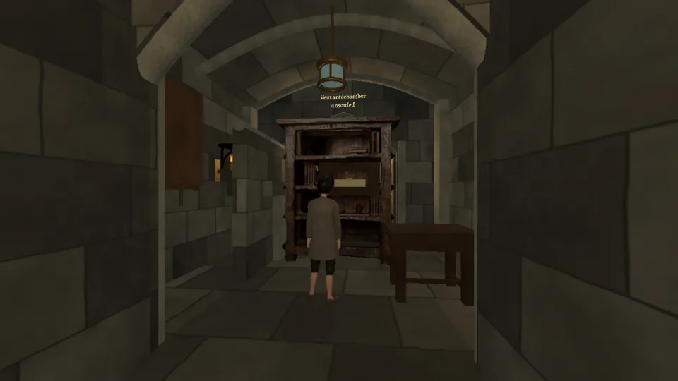 Shelf passage from its entrance